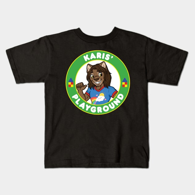 Karis Playground Round Logo Kids T-Shirt by karisplayground